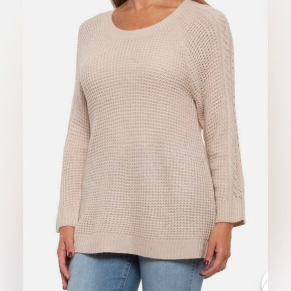 Jack By BB Dakota Button Back Sweater  Oatmeal Size XS - Picture 5 of 9